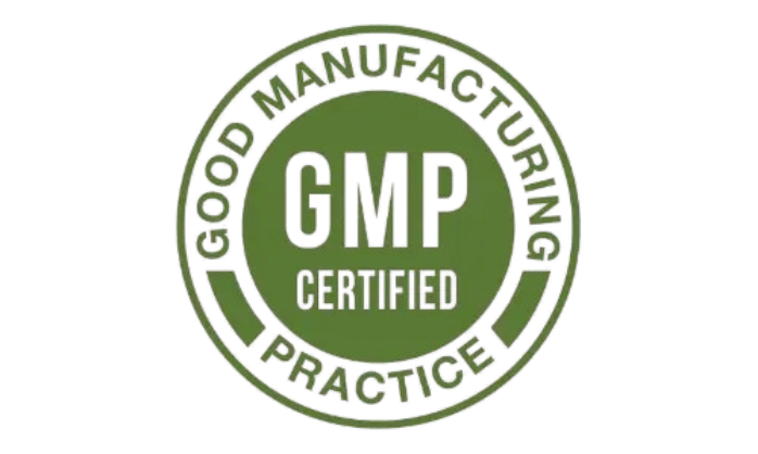 GMP certified manufacturing badge