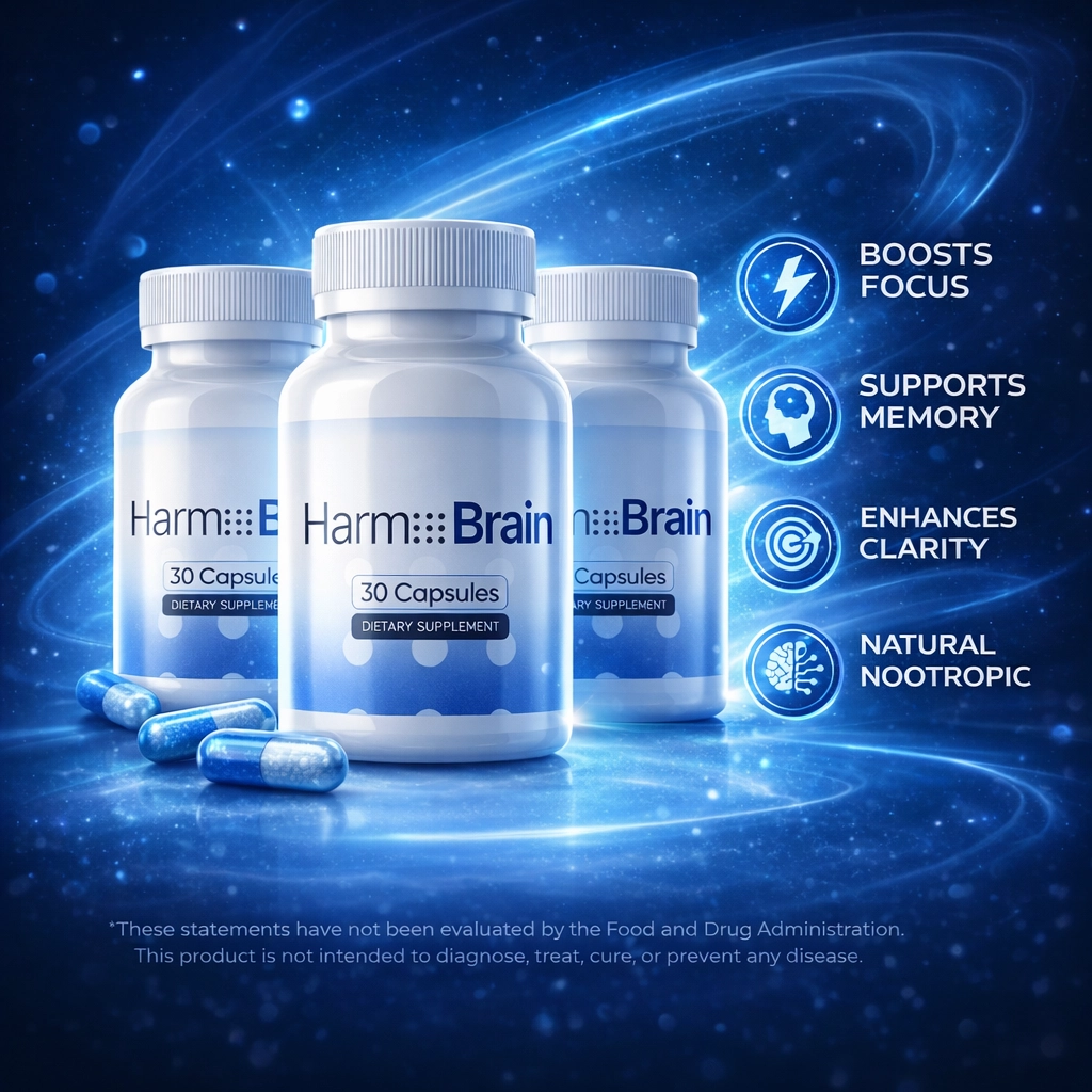 Harmo Brain cognitive wellness supplement, two bottle package